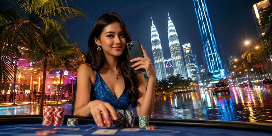 Pemain poker Kuala Lumpur menikmati permainan kad ayer8 melalui telefon pintar