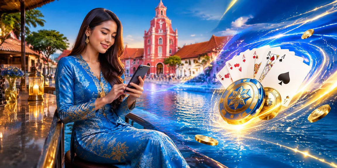 Permainan Teen Patti kasino di Melaka dengan suasana tradisional Malaysia